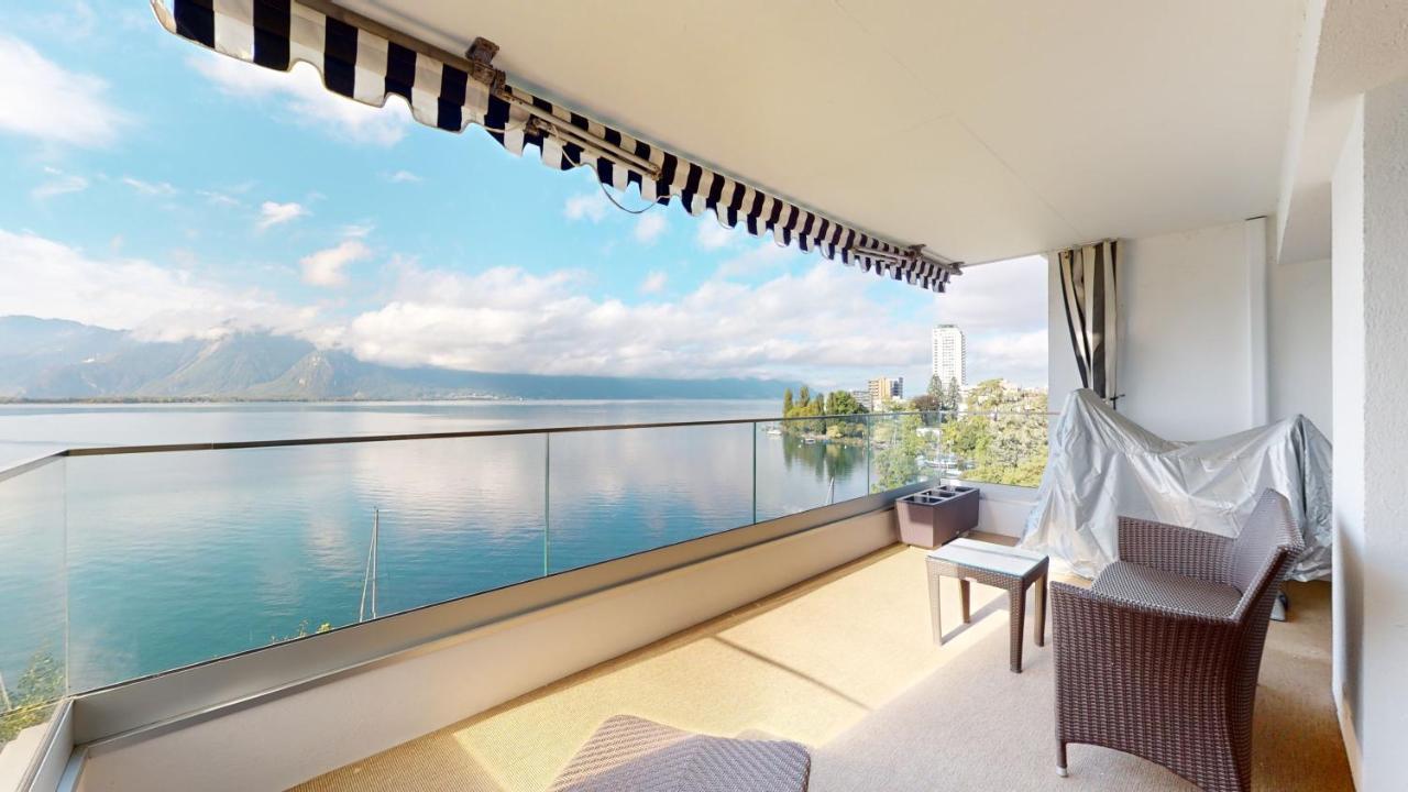 Lakefront Apartment With Exceptional View Territet Eksteriør bilde